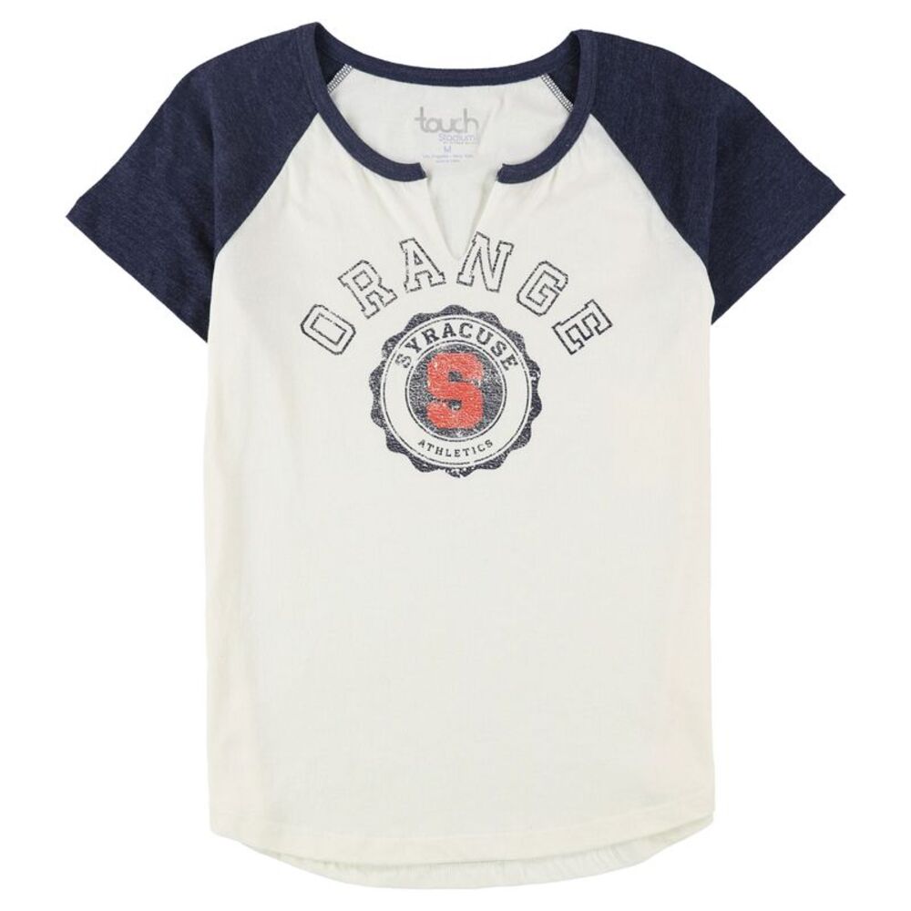 Touch Womens Off-Whiteacuse Orange Graphic T-Shirt, Off-White, M, DM
